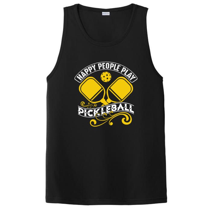 Happy People Play Pickleball Gift For Pickleball Team PosiCharge Competitor Tank