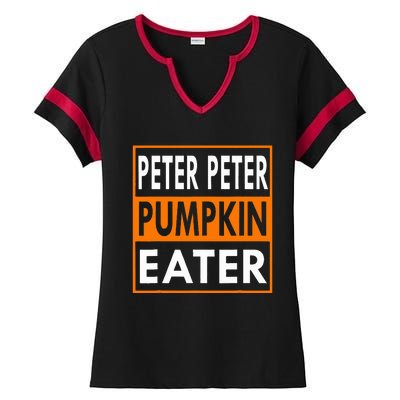 Halloween Peter Pumpkin Eater Costume Couples Ladies Halftime Notch Neck Tee