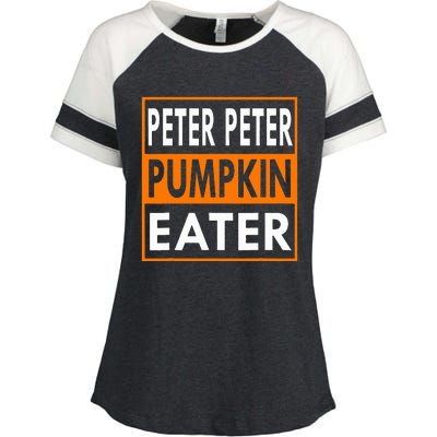 Halloween Peter Pumpkin Eater Costume Couples Enza Ladies Jersey Colorblock Tee