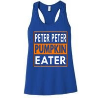 Halloween Peter Pumpkin Eater Costume Couples Women's Racerback Tank