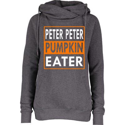 Halloween Peter Pumpkin Eater Costume Couples Womens Funnel Neck Pullover Hood