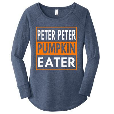 Halloween Peter Pumpkin Eater Costume Couples Women's Perfect Tri Tunic Long Sleeve Shirt