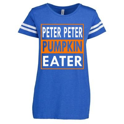 Halloween Peter Pumpkin Eater Costume Couples Enza Ladies Jersey Football T-Shirt