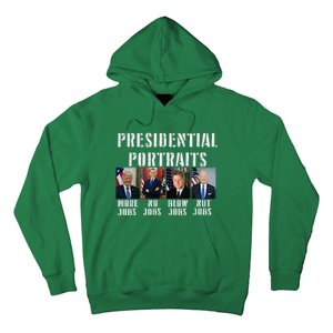 Humor Presidential Portraits Trump Obama Biden Clinton Hoodie