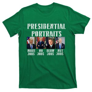 Humor Presidential Portraits Trump Obama Biden Clinton T-Shirt