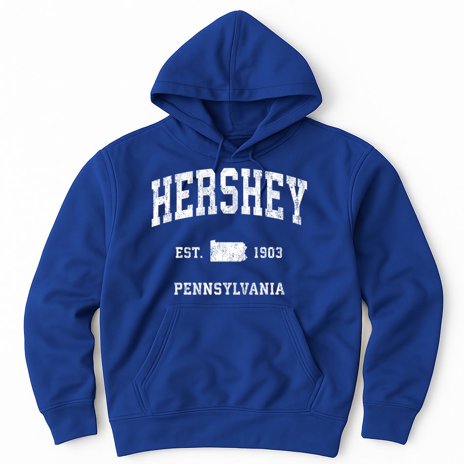 Hershey Pennsylvania Pa Vintage Athletic Sports Design Meaningful Gift Hoodie