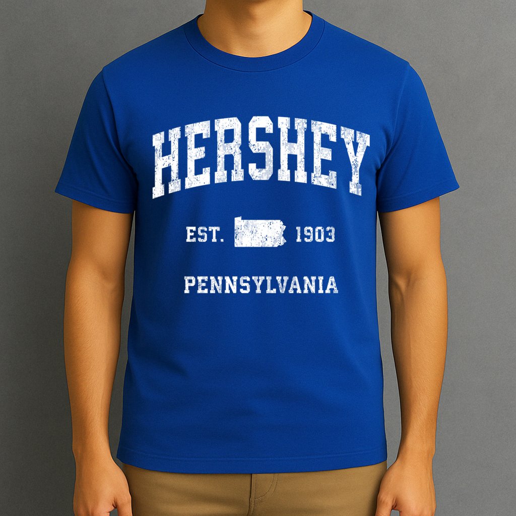 Hershey Pennsylvania Pa Vintage Athletic Sports Design Meaningful Gift T-Shirt