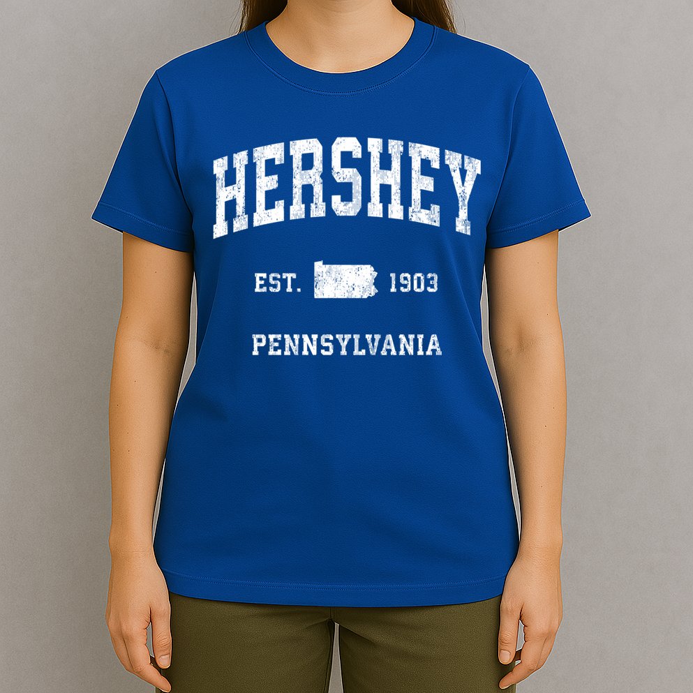 Hershey Pennsylvania Pa Vintage Athletic Sports Design Meaningful Gift T-Shirt