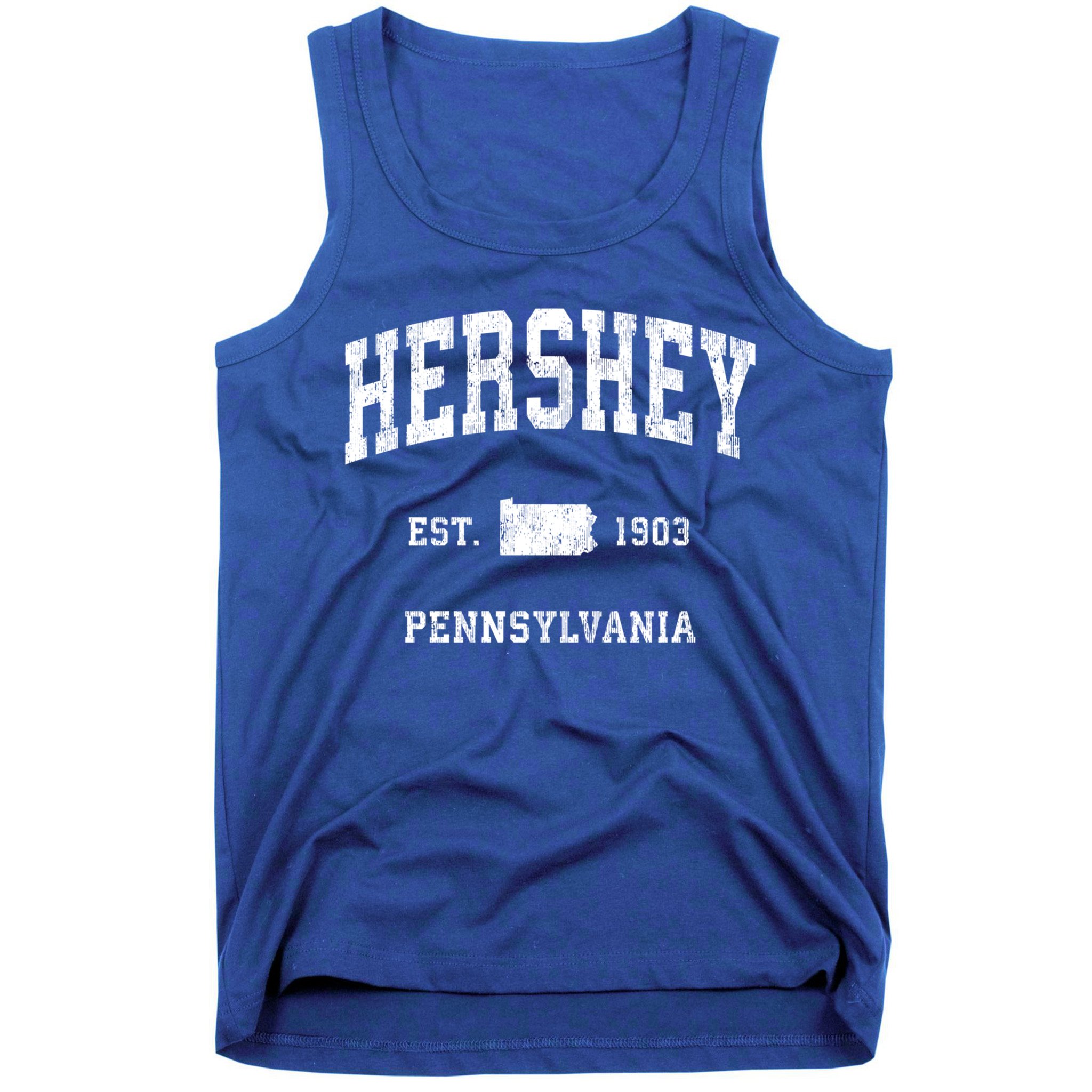 Hershey Pennsylvania Pa Vintage Athletic Sports Design Meaningful Gift Tank Top