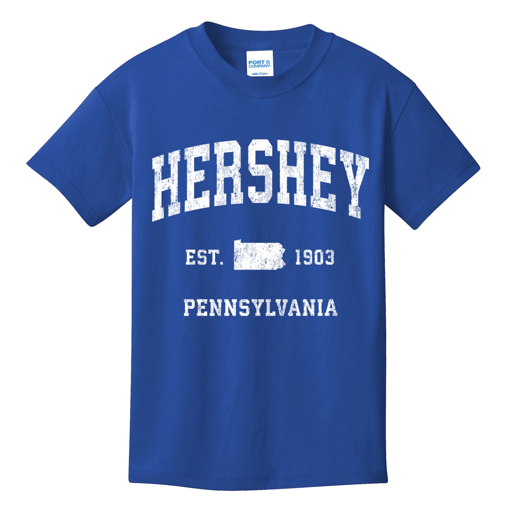 Hershey Pennsylvania Pa Vintage Athletic Sports Design Meaningful Gift Kids T-Shirt