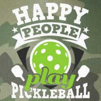 Happy People Play Pickleball Paddleball Player Legacy Tie Dye Trucker Hat