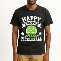 Happy People Play Pickleball Paddleball Player Tall T-Shirt