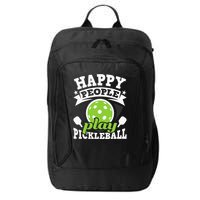 Happy People Play Pickleball Paddleball Player City Backpack
