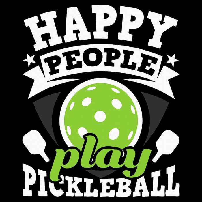Happy People Play Pickleball Paddleball Player Magnet
