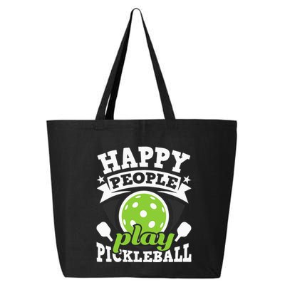 Happy People Play Pickleball Paddleball Player 25L Jumbo Tote