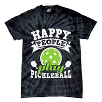 Happy People Play Pickleball Paddleball Player Tie-Dye T-Shirt