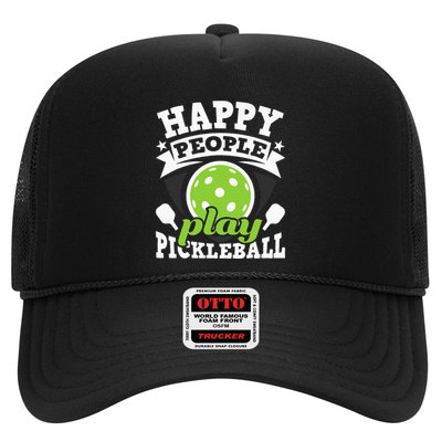 Happy People Play Pickleball Paddleball Player Trucker Hat