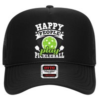 Happy People Play Pickleball Paddleball Player Hat