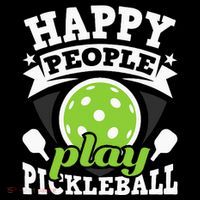 Happy People Play Pickleball Paddleball Player Toddler T-Shirt