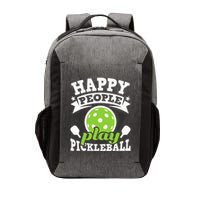 Happy People Play Pickleball Paddleball Player Vector Backpack