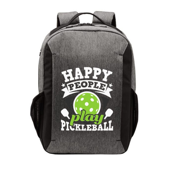 Happy People Play Pickleball Paddleball Player Vector Backpack