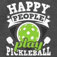 Happy People Play Pickleball Paddleball Player Vector Backpack