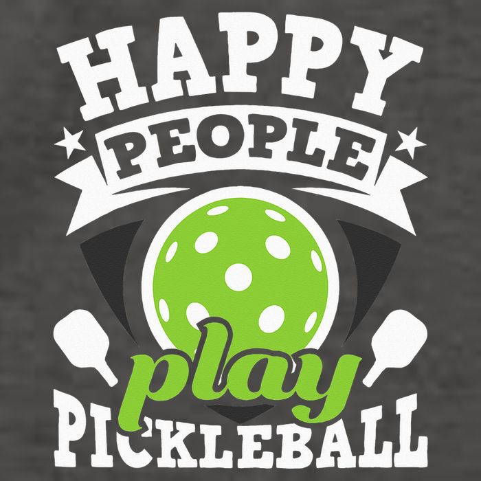 Happy People Play Pickleball Paddleball Player Vector Backpack