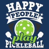 Happy People Play Pickleball Paddleball Player Infant Baby Jersey Bodysuit
