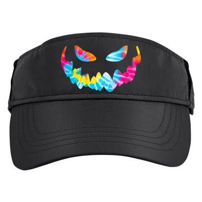 Halloween Pumpkin Pink Yellow Blue Tie Dye Face Adult Drive Performance Visor