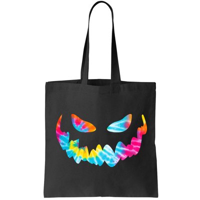 Halloween Pumpkin Pink Yellow Blue Tie Dye Face Bag