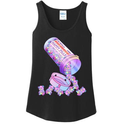 Happy Pills Pastel Goth Kawaii Yami Teddy Bear Otaku Women Ladies Essential Tank