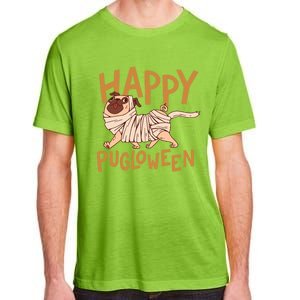 Happy Pugloween Pug Halloween Gift Adult ChromaSoft Performance T-Shirt