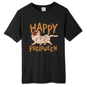 Happy Pugloween Pug Halloween Gift Tall Fusion ChromaSoft Performance T-Shirt