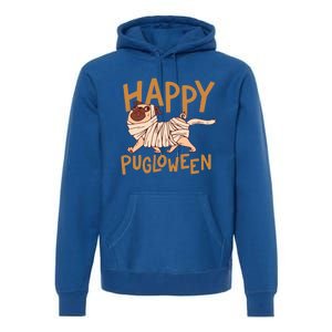 Happy Pugloween Pug Halloween Gift Premium Hoodie