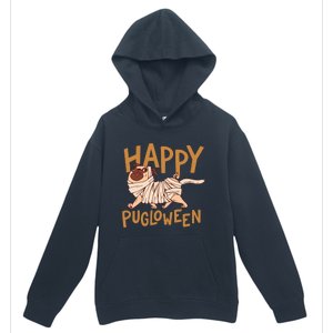 Happy Pugloween Pug Halloween Gift Urban Pullover Hoodie