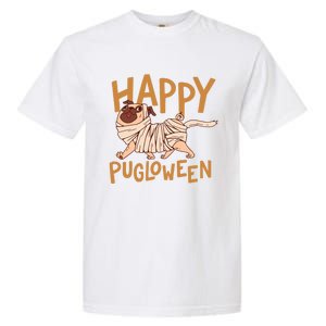 Happy Pugloween Pug Halloween Gift Garment-Dyed Heavyweight T-Shirt