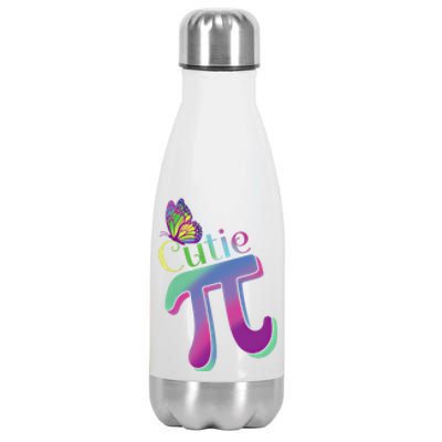 Heartbeat Pulse Pi Math Day Mathematics Happy Pi Day Cool Gift Stainless Steel Insulated Water Bottle