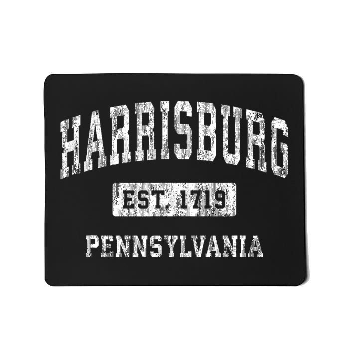 Harrisburg Pennsylvania Pa Vintage Established Sports Mousepad