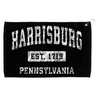 Harrisburg Pennsylvania Pa Vintage Established Sports Grommeted Golf Towel