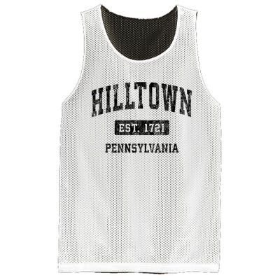 Hilltown Pennsylvania Pa Vintage Sports Established Design Mesh Reversible Basketball Jersey Tank