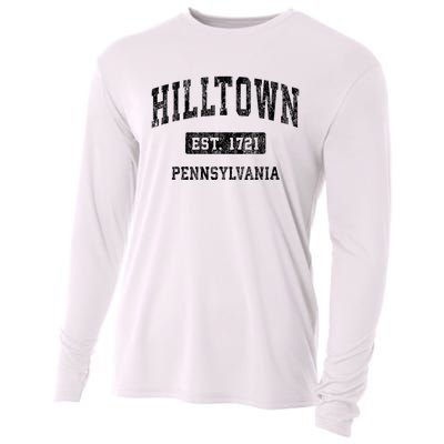 Hilltown Pennsylvania Pa Vintage Sports Established Design Cooling Performance Long Sleeve Crew