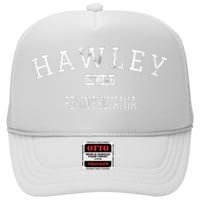 Hawley Pennsylvania Pa Vintage High Crown Mesh Back Trucker Hat