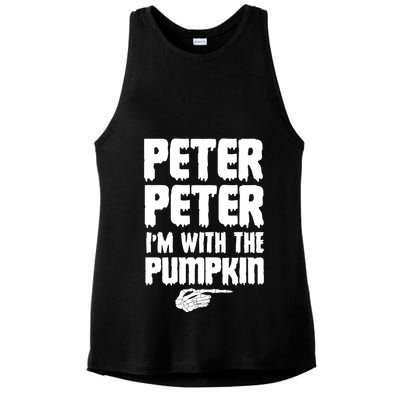Halloween Peter Peter IM With The Pumpkin Ladies PosiCharge Tri-Blend Wicking Tank