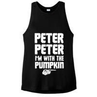 Halloween Peter Peter IM With The Pumpkin Ladies PosiCharge Tri-Blend Wicking Tank