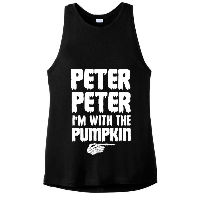 Halloween Peter Peter IM With The Pumpkin Ladies PosiCharge Tri-Blend Wicking Tank