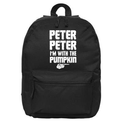 Halloween Peter Peter IM With The Pumpkin 16 in Basic Backpack