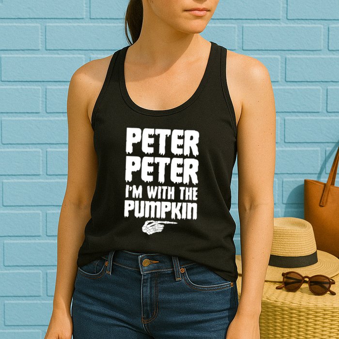 Halloween Peter Peter IM With The Pumpkin Womens Tank Top