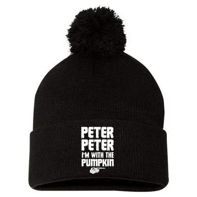 Halloween Peter Peter IM With The Pumpkin Pom Pom 12in Knit Beanie