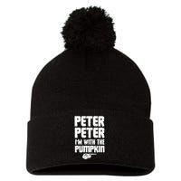 Halloween Peter Peter IM With The Pumpkin Pom Pom 12in Knit Beanie