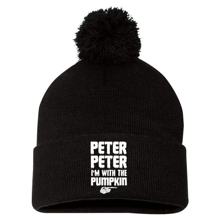 Halloween Peter Peter IM With The Pumpkin Pom Pom 12in Knit Beanie